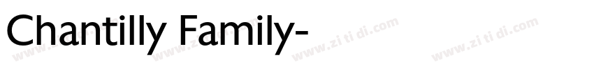 Chantilly Family字体转换